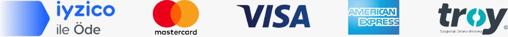 iyzico, Mastercard, Visa, American Express, Troy ödeme yöntemleri